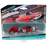 Maisto 1929 Ford Model A / Traveler Trailer 1:64 Oyuncak Araba