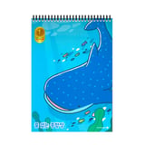 Morning Glory 2000 Çizgisiz Bloknot Defteri 25,5x18,5 cm Balina 14501-89691
