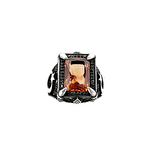 Zultanit ve Siyah Zirkon Taşlı Erkek Yüzüğü 220043344G16Y 