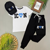 İcon Boy Şapkalı Eşofman Takımı