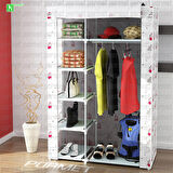 BEZ DOLAP METAL PROFİLLİ TEK YANDAN RAFLI İSTANBUL TEMALI