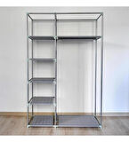 BEZ DOLAP METAL PROFİLLİ TEK YANDAN RAFLI İSTANBUL TEMALI