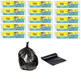 Ögem Battal Boy Çöp Poşeti 75x90 Cm 10'lu Rulo 15 Paket Siyah