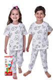 En Sevimli Figürleri Özel Kalemi ile BOYANABİLİR Çocuk Pijama Takımı (Yıkama Sonrası Leke Bırakmaz)