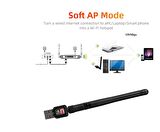 Mini USB WiFi Adaptörü 300Mbps 2dBi WiFi Adaptörü PC WiFi Anten WiFi Güvenlik Cihazı