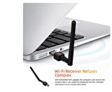 Mini USB WiFi Adaptörü 300Mbps 2dBi WiFi Adaptörü PC WiFi Anten WiFi Güvenlik Cihazı