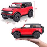 Maisto 1:18 2021 Ford Bronco Wildtrak Model Araba - Kırmızı