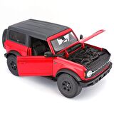 Maisto 1:18 2021 Ford Bronco Wildtrak Model Araba - Kırmızı