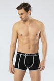 Cacharel Erkek 2'li Biyeli Boxer 1322/Siyah-Gri