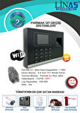 Wifi Kablosuz Parmak İzi Personel Takip Cihazı-Maaş Programı-10 kart HEDİYELİ