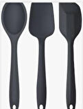 bybirgül_pinkrose yanmaz yapışmaz büyük boy spatula+kaşık set 3 lü