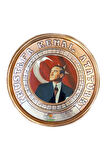 Bakır Tablo Mustafa Kemal Atatürk Tablosu Özel El İşçiliği 30 cm Ebatlı Safir Tablo