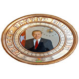Bakır Tablo Recep Tayyip Erdoğan Bakır Duvar Tablosu 25 cm ebatlı Bakır Duvar Tablosu Safir Tablo