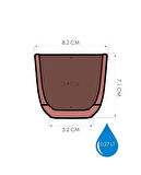 Omnipazar KRS-381 Dekoratif Plastik Mercan Kare Saksı 0.27 Litre No 1