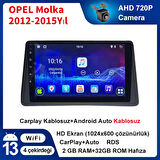 OPEL Mokka 2012-2015Yıl 2GB Ram 32GB Hafıza 9.7 İnç Android 14 Cihaz Kablosuz Carplay Kablosuz Android Auto Multimedya Navigasyon Double Teyp Araç Monitor Ekran