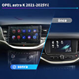 OPEL Astra K 2021-2025Yıl 8GB Ram 128GB Hafıza 9.7 İnç Android 14 Cihaz Kablosuz Carplay Kablosuz Android Auto Multimedya Navigasyon Double Teyp Araç Monitor Ekran