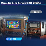 Mercedes-Benz Sprinter 2006-2019 Yıl 4GB Ram 64GB Hafıza 9 İnç Android 14 Cihaz Kablosuz Carplay Kablosuz Android Auto Multimedya Navigasyon Double Teyp Araç Monitor Ekran