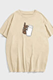 Unisex Tupac Coffee Baskılı Tasarım T-shirt