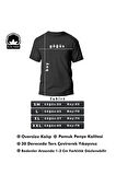 Unisex Pamuklu Ön Baskılı Papatya Kelebek Baskılı Kısa Kol T-shirt