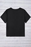 Unisex Su Avatar Baskılı Kısa Kol T-shirt