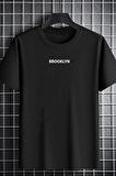 Unisex Brooklyn Baskılı Tasarım Tshirt