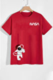 Unisex Nasa Baskılı Tshirt