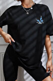 Unisex Kelebek Baskılı Tasarım Tshirt