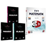 Paragraf Problem Dil Bilgisi ve 3D TYT Matematik Soru Bankası Seti 4 Kitap