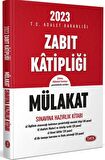 Data 2023 Zabıt Katipliği Mülakat Sınavına Hazırlık Kitabı