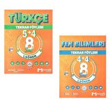 8. Sınıf 1. Dönem Türkçe Matematik Tekrar Föyü Özel Baskı Seti