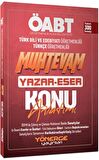 2023 ÖABT Türkçe Edebiyat Muhtevam Yazar Eser Konu Anlatımı
