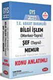 2023 Adalet Bakanlığı Bilgi İşlem Merkez Taşra Şef Taşra Memur Konu Anlatımlı Data Yayınları