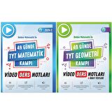 2024 49 Günde TYT Geometri ve Matematik Video Ders Notları 2 li Set