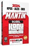 2024 KPSS ALES DGS Sözel Mantık Konu Anlatımı Yediiklim Yayınları