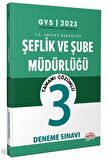 2023 GYS Adalet Bakanlığı Şeflik ve Şube Müdürlüğü 3 Deneme Çözümlü Görevde Yükselme Editör Yayınları