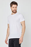 Erkek Çok Renkli T- Shirt Regular Fit Rahat Kesim Bisiklet Yaka 3'lü Basic Tişört Paketi