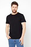 Erkek Çok Renkli T- Shirt Regular Fit Rahat Kesim Bisiklet Yaka 3'lü Basic Tişört Paketi