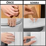 Mutfak Banyo Dolap Gardrop Kulpu Çok Amaçlı 4 ADET  Yapışkanlı Kulp Tutacak Askı 