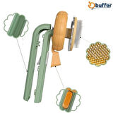 Evyora Plastik Yeşil Evcil Hayvan Bakım  Pet Fırçası Çok Amaçlı Pet Fırçası Yeşil