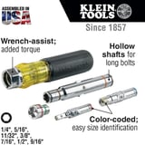 Klein Tools 32801 tornavida 5’i 1 arada, dayanıklı, 32807MAG