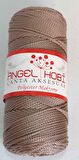 Koyu Vizon Renk Polyester Makrome