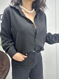 Kadın Oversize Keten Gömlek