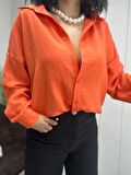 Kadın Oversize Keten Gömlek