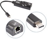 Type C To Ethernet Usb 3.1 1000Mbps Gigabit Ag Adaptor Kartı
