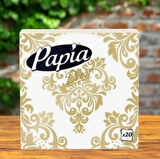Papi a Decor Peçete 20 Yaprak 3'lü Set