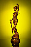 Adalet Tanrıçası Themis Battal Boy Bronz Heykel Biblo