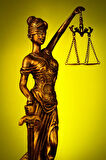 Adalet Tanrıçası Themis Battal Boy Bronz Heykel Biblo