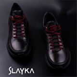 Slayka Siyah Erkek Blue Magma Hakiki Deri Günlük Ayakkabı