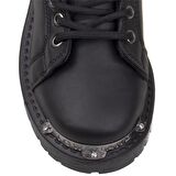 M2S Siyah Unisex Suni Deri Siyah Spor Bot
