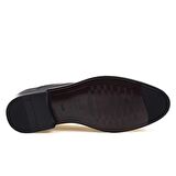 M2S Siyah Erkek Hakiki Deri Enjeksiyon Taban Klasik Ayakkabı